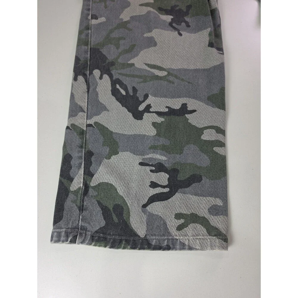 Rare BC Ethic Trousers Enduro Camo Y2K 1990s Baggy USA Skater 36x32 Cargo 2263